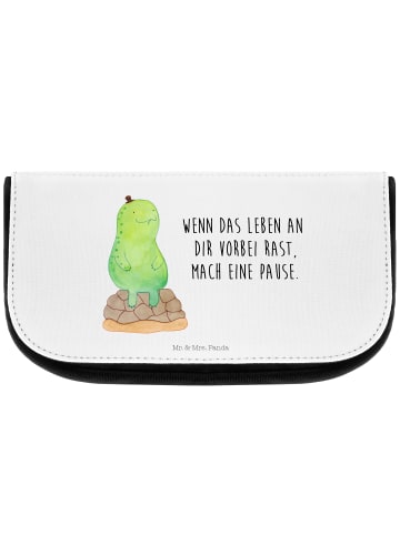 Mr. & Mrs. Panda Beauty Bag Schildkröte Pause mit Spruch in Weiß