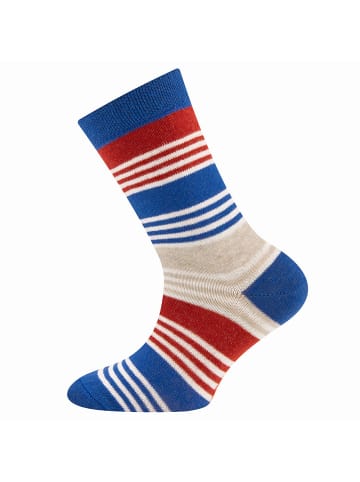 ewers 2er-Set Socken 2er Pack Ringel/Uni in royal-dunkel beige mel.