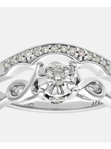 Diamant L'éternel Ring aus 375 Weißgold mit 0.15 Karat Diamant