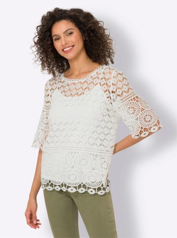 Heine Rundhalsshirt in ecru