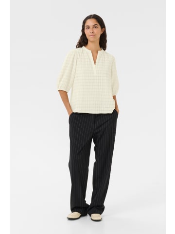 Karen By Simonsen Kurzarm-Bluse KBAyo Classic fit in Egret