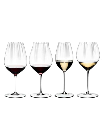 RIEDEL Glas 4-tlg. Verkostungsgläser Performance in in transparent