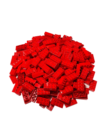 LEGO DUPLO® 2x4 Bausteine Rot 3011 - ab 18 Monaten in red