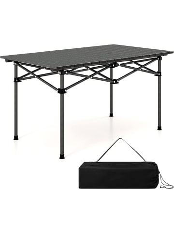 COSTWAY Campingtisch faltbar in Schwarz