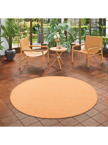 Snapstyle Sisal Teppich Klassisch Rund in orange