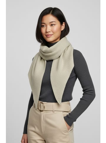 Faera Weicher Strickschal mit dezenter Struktur in Beige