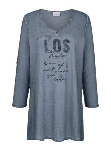 MIAMODA Longshirt in rauchblau