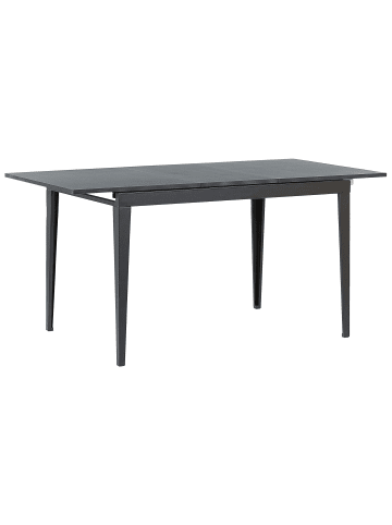 Beliani Esszimmertisch NORLEY in Schwarz - (W) 80 x (H) 77 x (L) 120 cm