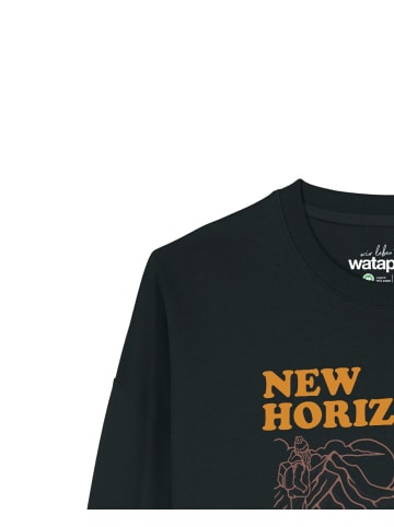 wat? Apparel Sweatshirt New horizons are everywhere in Schwarz