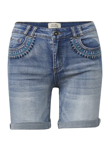 KOROSHI HOSE KURZE JEANS in blau