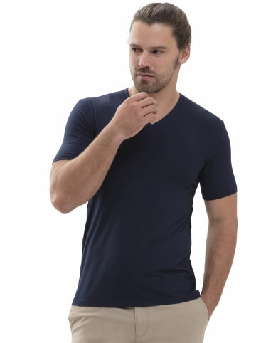 Mey Pyjama kurz für Herren in blau