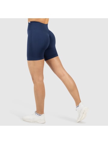 SMILODOX Shorts Amaze Scrunch in Marineblau