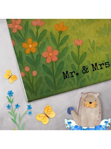 Mr. & Mrs. Panda Handtuch Meerschweinchen Weisheit Design ohne S... in Weiß