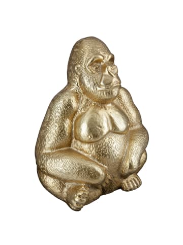 GILDE Figur Gorilla goldfarben - (H) 27 cm