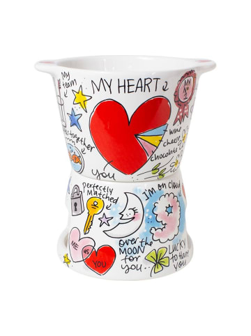 Blond Amsterdam Fondue-Set mini Liebe in Bunt - 30 x 30cm