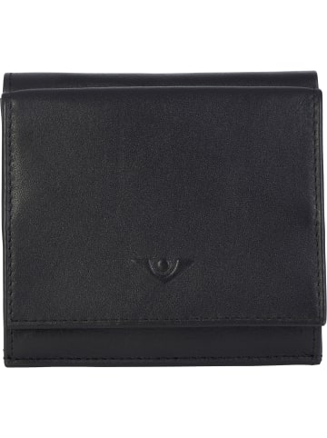 VLD VOi Leather Design Soft Robin Geldbörse Leder 9 cm in schwarz