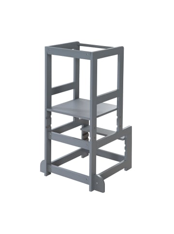 roba Montessori Lernturm – sicherer Kinder-Tritthocker aus Holz, anthrazit