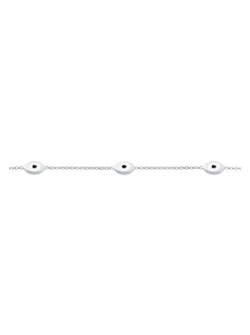 Elli Halskette 925 Sterling Silber Evil Eye in Silber