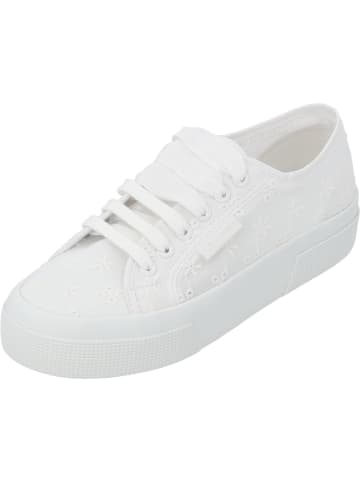 Superga Schnürschuhe in total white
