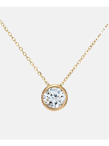 Diamant L'éternel Halskette mit Anhänger aus 375 Gelbgold mit Diamant