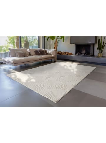 Kayoom Outdoor Teppich Balance in creme - rechteckig
