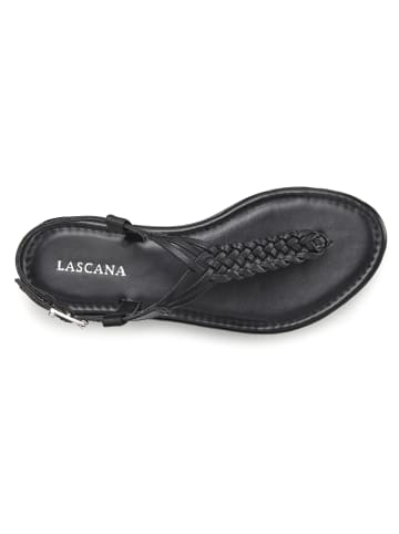 LASCANA Zehentrenner in schwarz/schwarz