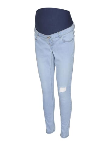 Vero Moda Umstandsjeans mit Skinny Fit in Light Blue Denim