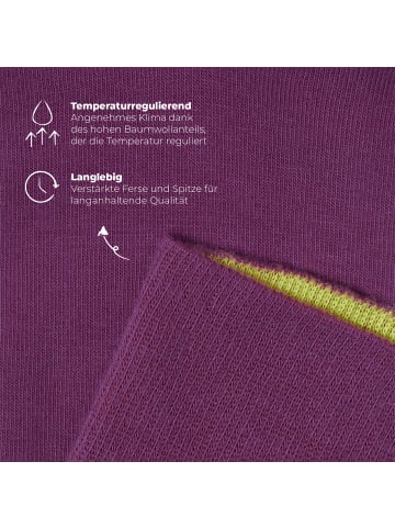 von Jungfeld Classic Socken Signature Innenbund in Magenta