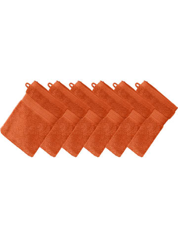 Erwin Müller Frottier Waschhandschuh 6er-Pack Friedrichshafen in orange