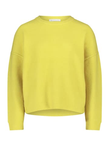 BETTY & CO Strickpullover mit Rundhalsausschnitt in Neon Yellow