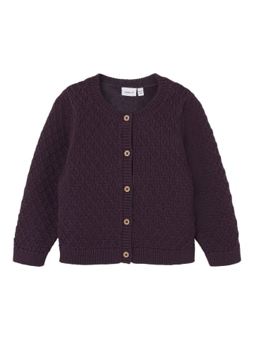 name it Strickjacke in Plum Perfect