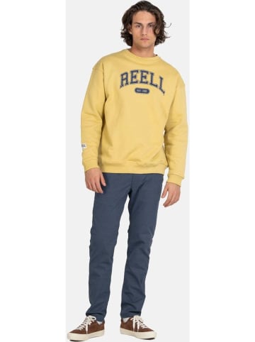 Reell Sweatjacke "Team Crewneck" in Gelb