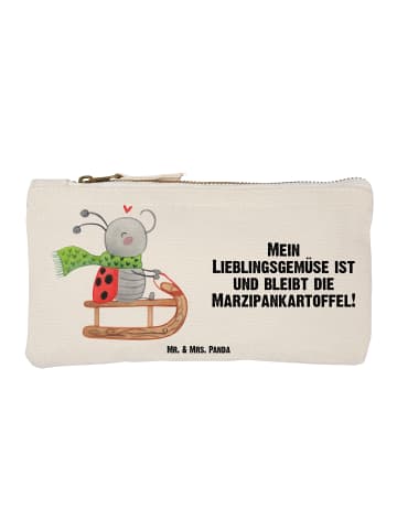 Mr. & Mrs. Panda Schminktasche Smörle Rodeln mit Spruch in Weiß