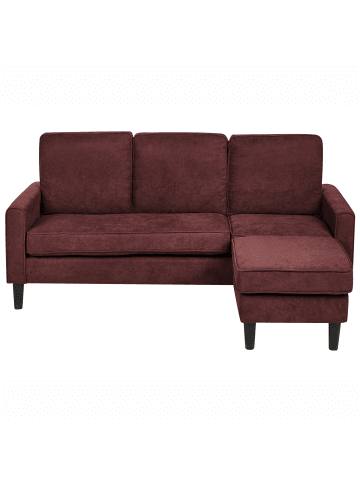 Beliani 2-tlg 3-Sitzer Sofa AVESTA in Rot