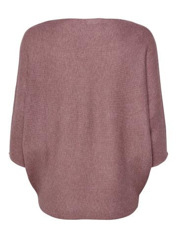 JACQUELINE de YONG Pullover Feinstrick Sweatshirt JDYNEW BEHAVE BATSLEEVE Sweater in Rot-Braun