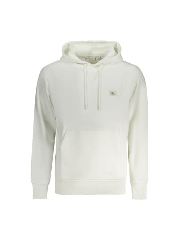 Calvin Klein Weiß Baumwolle Herren mit Kapuze Sweatshirt
