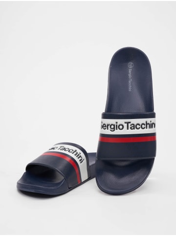 Sergio Tacchini Sandalen in night sky/tango red/white