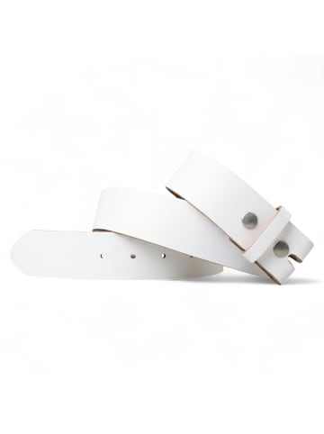 FRONHOFER Ledergürtel Wechselgürtel in Weiß