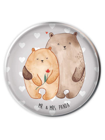 Mr. & Mrs. Panda Waschbecken Stöpsel Bären Liebe ohne Spruch in Grau Pastell