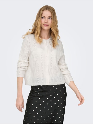 JDY Strickjacke in Bright White