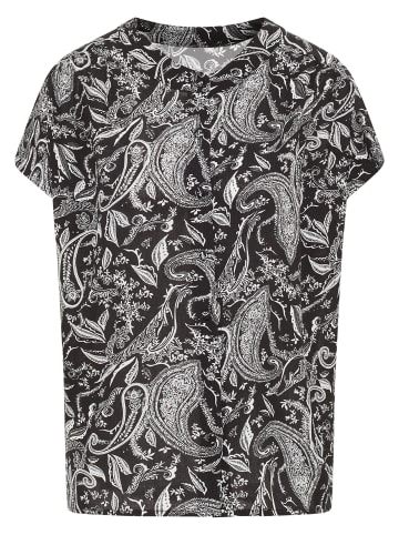 VIRITA Women Kurzarmbluse in Schwarz Weiss
