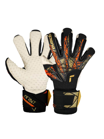 Reusch Torwarthandschuhe Attrakt SpeedBump Ortho-Tec in 7738 black / gold / orange