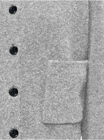 ONLY Klassischer, minimalistischer Strickcardigan mit Taschen in Grau-2