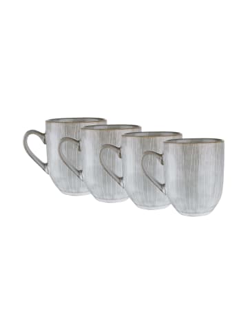 Butlers 4x Tasse 400ml HENLEY in Grau