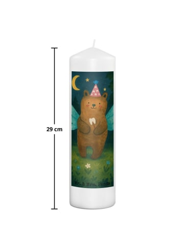 Mr. & Mrs. Panda Adventskerze Bär Zahnfee Design ohne Spruch in Weiß
