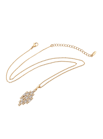 faina Women Necklace in Rose Gold White