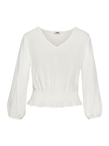 Buffalo Langarmbluse in creme