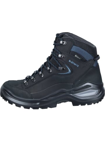 LOWA Wanderschuhe / Wanderstiefel in schwarz/blau