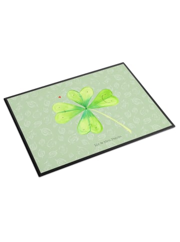 Mr. & Mrs. Panda Bastelmatte Blume Kleeblatt ohne Spruch in Blattgrün