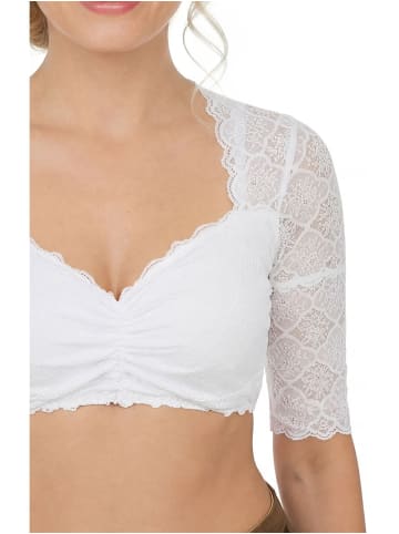 MarJo Dirndlbluse WOLLBACH in weiß